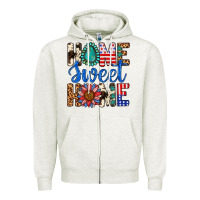 Oatmeal Heather Home Sweet Home Zipper Hoodie - LillyAllenDesigns