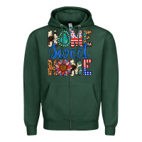 Sports Green Home Sweet Home Zipper Hoodie - LillyAllenDesigns