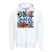 White Home Sweet Home Zipper Hoodie - LillyAllenDesigns