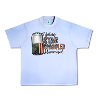 Grape Ice getting star spangled hammered Urban Heavy Tee - CowhideDigitalArt