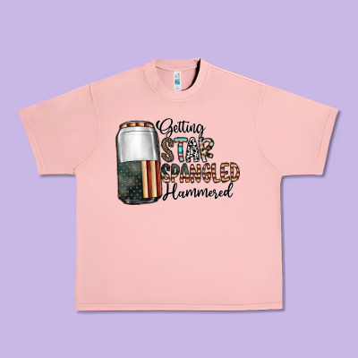 Getting Star Spangled Hammered Urban Heavy Tee Designed By Cowhidedigitalart