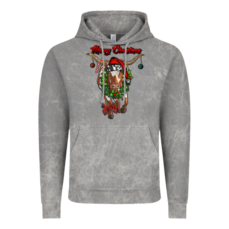 Merry Christmas Longhorn Cow Vintage Hoodie by RanaPortraitStore | Teevron