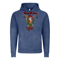 Vintage Denim merry christmas longhorn cow Vintage Hoodie - RanaPortraitStore
