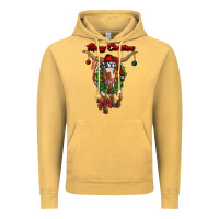 Vintage Mustard merry christmas longhorn cow Vintage Hoodie - RanaPortraitStore