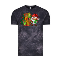 Cloud Black ho ho ho santa gnomes Vintage Tee - FaDigitalArtStudio
