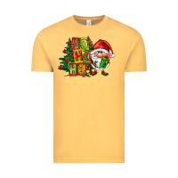 Vintage Mustard ho ho ho santa gnomes Vintage Tee - FaDigitalArtStudio