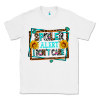 White spoiler alert i dont care Classic Tee - AdoDesignShop