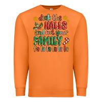 Carrot deck the halls and not your family fa la la la laa Premium Sweatshirt - MaliasSmallBusiness