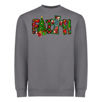 Storm christmas faith with cross Heavyweight Sweatshirt - CowhideDigitalArt