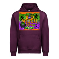 Mauve Wine bad witch vibes Urban Hoodie - NancyCooperArtShop