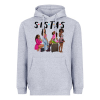 Heather Grey sista sisters afro black women Heavyweight Hoodie - NancyCooperArtShop