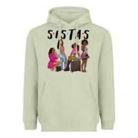 Matcha sista sisters afro black women Heavyweight Hoodie - NancyCooperArtShop
