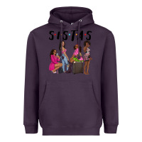 Plum sista sisters afro black women Heavyweight Hoodie - NancyCooperArtShop