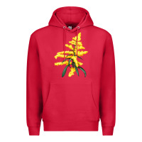 Cardinal Botanical Goldenrod Illustrations Premium Hoodie - LillyAllenDesigns