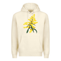 Sandshell Botanical Goldenrod Illustrations Premium Hoodie - LillyAllenDesigns