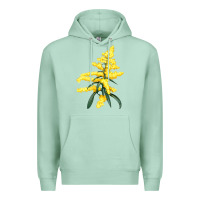Seafoam Botanical Goldenrod Illustrations Premium Hoodie - LillyAllenDesigns