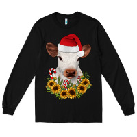Black calf sunflower christmas Long Sleeve Tee - JahusDesignShop