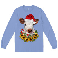 Colony Blue calf sunflower christmas Long Sleeve Tee - JahusDesignShop