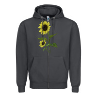 Buttercream Sunflower Zipper Hoodie | Teevron