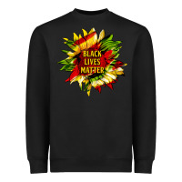 Black black lives matter sunflower Heavyweight Sweatshirt - HRA Design Shop