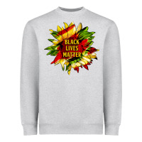 Black Lives Matter Sunflower Heavyweight Sweatshirt | Teevron