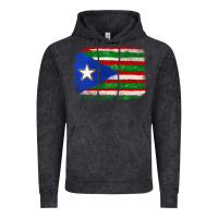 Vintage Black Mexico and Puerto Rico Flag Vintage Hoodie - texasbilliewilder