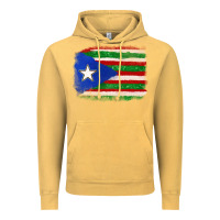 Vintage Mustard Mexico and Puerto Rico Flag Vintage Hoodie - texasbilliewilder