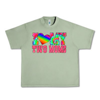 Oil Green i love my two moms Urban Heavy Tee - HRA Design Shop