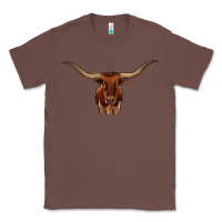 Chestnut texas longhorn illustration Classic Tee - CowhideDigitalArt