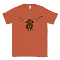 Copper texas longhorn illustration Classic Tee - CowhideDigitalArt