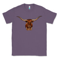 Lavender texas longhorn illustration Classic Tee - CowhideDigitalArt
