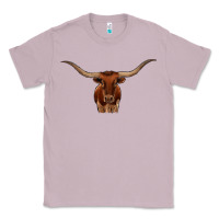 Lilac texas longhorn illustration Classic Tee - CowhideDigitalArt