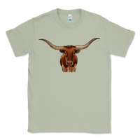 Matcha texas longhorn illustration Classic Tee - CowhideDigitalArt