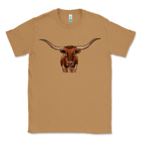 Toasted Coconut texas longhorn illustration Classic Tee - CowhideDigitalArt