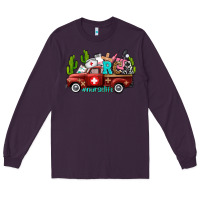 Plum rca nurse truck with cactus Long Sleeve Tee - AdoDesignShop