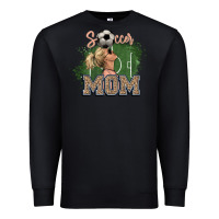Black soccer mom Premium Sweatshirt - NancyCooperArtShop