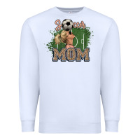 White soccer mom Premium Sweatshirt - NancyCooperArtShop
