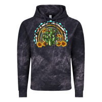 Cloud Black western rainbow with cactus Vintage Hoodie - RanaPortraitStore