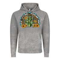 Cloud Rock western rainbow with cactus Vintage Hoodie - RanaPortraitStore