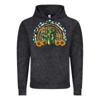 Vintage Black western rainbow with cactus Vintage Hoodie - RanaPortraitStore