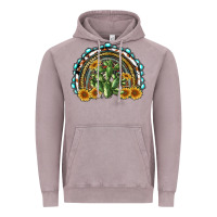 Vintage Zinc western rainbow with cactus Vintage Hoodie - RanaPortraitStore