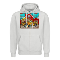 Dove Grey western truck farm animals mousepad Zipper Hoodie - BarkalooDesign