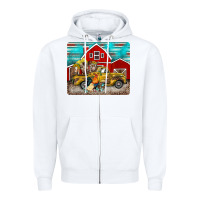 White western truck farm animals mousepad Zipper Hoodie - BarkalooDesign