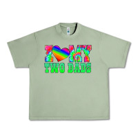 Oil Green i love my two dads Urban Heavy Tee - HRA Design Shop