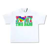 White i love my two dads Urban Heavy Tee - HRA Design Shop