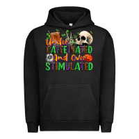 Pigment Black Under Caffeinated and Over Stimulated Urban Hoodie - texasbilliewilder