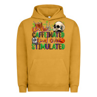 Pigment Peanut Butter Under Caffeinated and Over Stimulated Urban Hoodie - texasbilliewilder