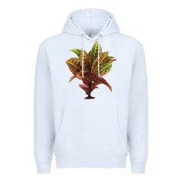 White Croton Premium Hoodie - LillyAllenDesigns