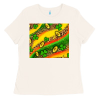 St Patricks Coin And Shamrock Ladies Tee | Teevron