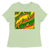 Matcha st patricks coin and shamrock Ladies Tee - AdoDesignShop